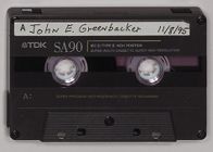John E. Greenbacker oral history interview, November 8, 1995 and May 2, 1996